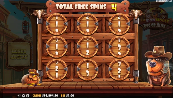 dog or alive free spin counter