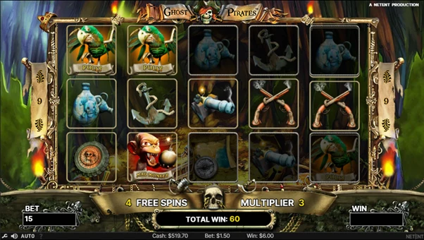 ghost pirates free spins