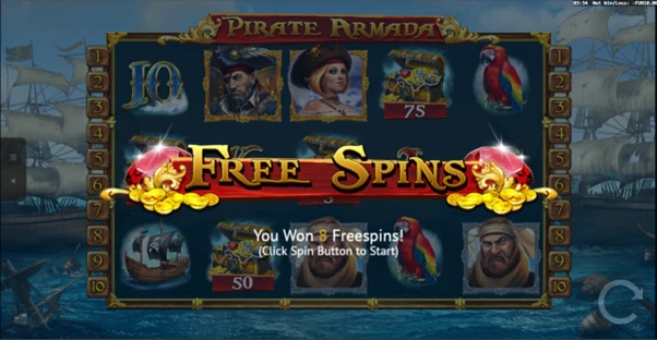 pirate armada free spins unlocked