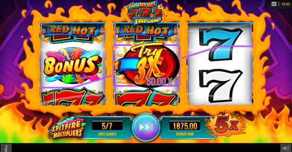 triple red hot 777 free spins