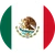 Mexico Flag - round