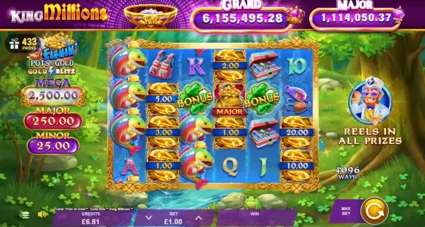 Fishin PotsofGold GoldBlitz KingMillions basegame