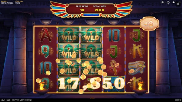 Egyptian mega fortune bonus free-spins