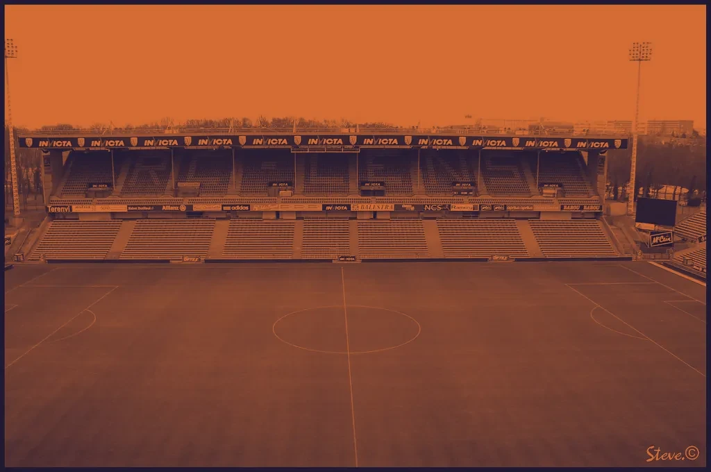 Football stadium pitch