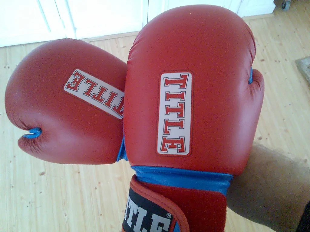 Red boxing gloves