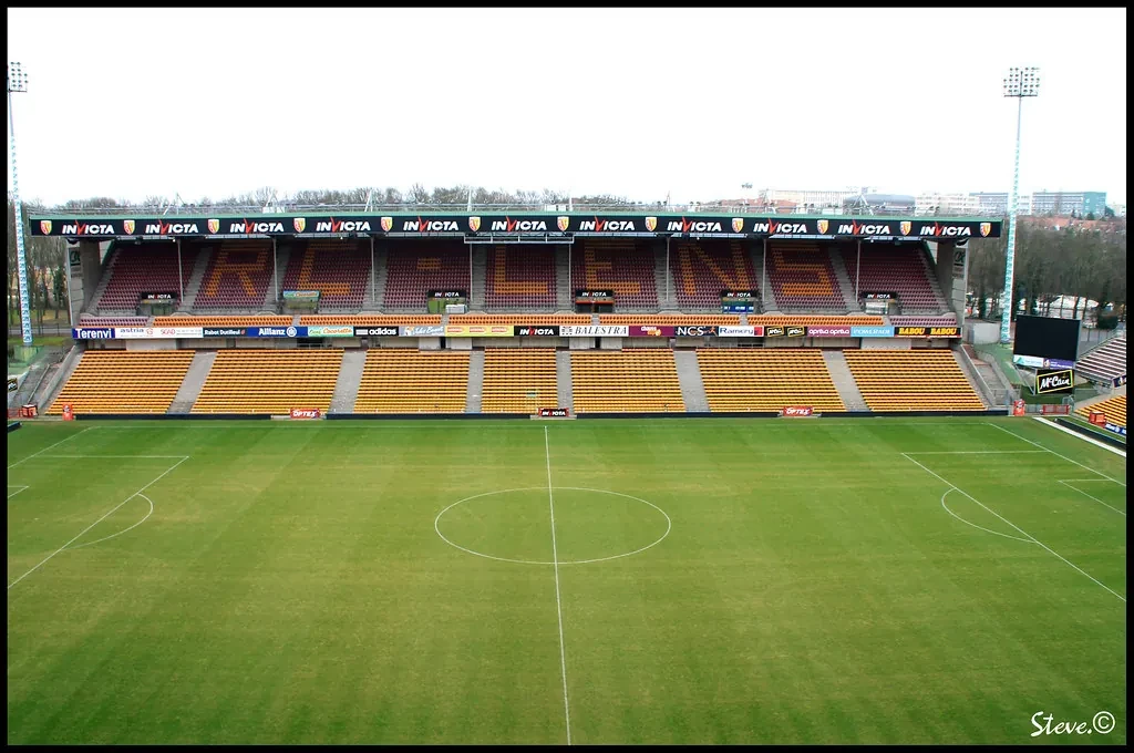 Football stadium pitch