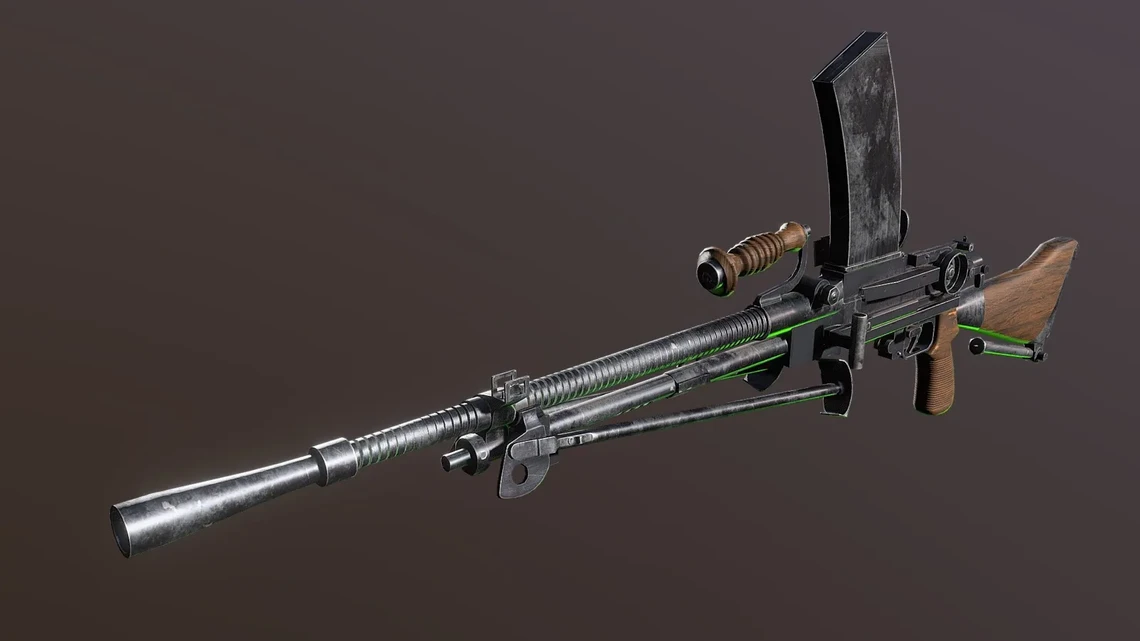 Game rifle render