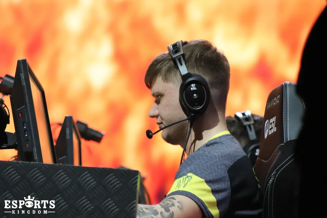 s1mple on stage at IEM Katowice