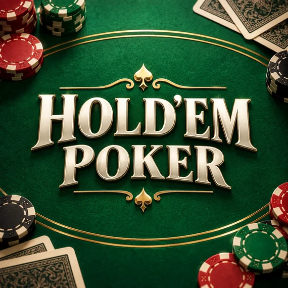 Holdem poker green tile