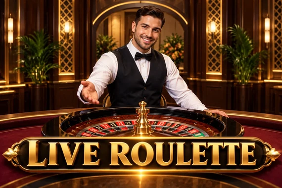 Live roulette dealer tile