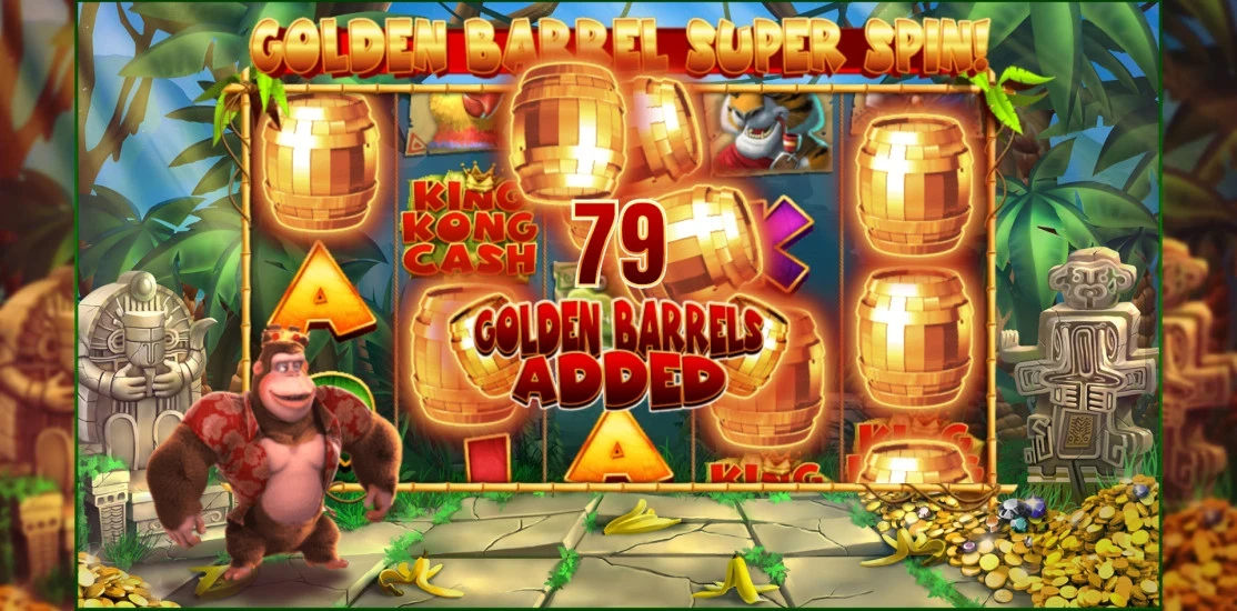 King Kong Cash Golden Barrel Super Spin